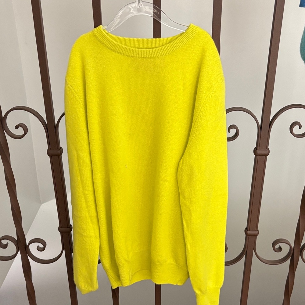 Sunny Yellow Women's Crew Neck Sweater